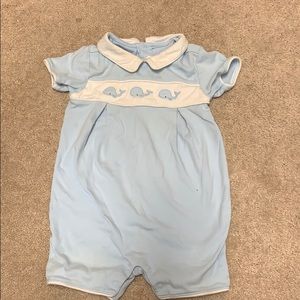 Janie and jack whale short onesie